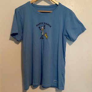 Life Is Good Happy Dance Crusher Tshirt 